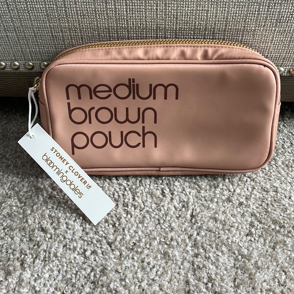 Stoney Clover Lane Accessories - NWT Stoney Clover Lane x Bloomingdale’s Medium Brown Pouch